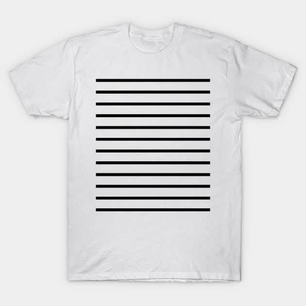 Black Stripes T-Shirt by craftydesigns